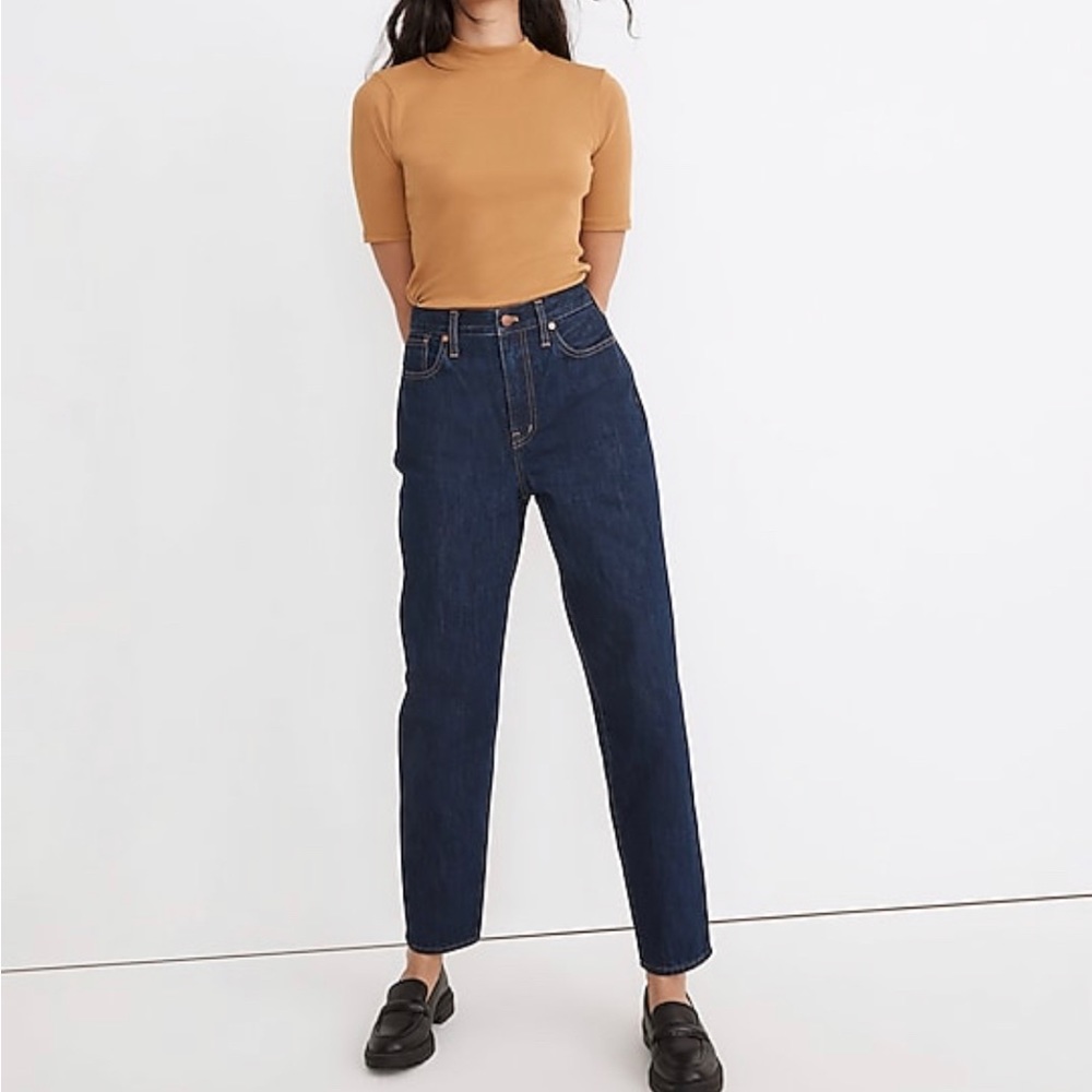 NWT Madewell baggy tapered jeans, dark wash, current season